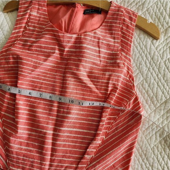 Gap linen cotton blend side pockets stripe dress - Picture 9 of 16
